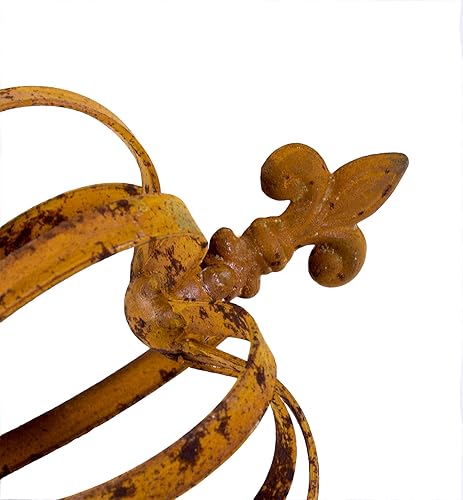 Dragimex Couronne de Jardin en métal Style Shabby Shabby Rustique Env. 18 x 13,5 cm - Nail Gallerys