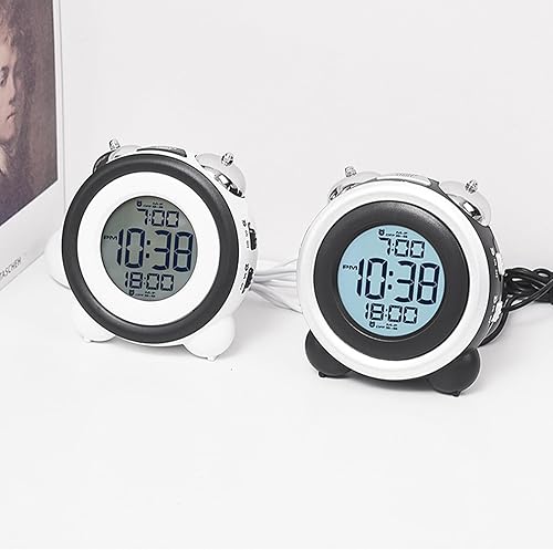 KIIFENG Réveil vibrant multifonctionnel avec plusieurs alarmes avec rétroéclairage pour les gros dormeurs et les malentendants - Nail Gallerys