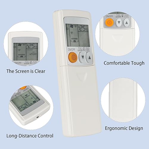 KD06ES Télécommande compatible avec Mitsubishi Climatiseur MSZ-FD25VA MSZ-FD35VA MSZ-FD50VA MSZ-GA35VA MSZ-GA22VA-A1 MSZ-GA25VA-A1 MSZ-GA35VA-A1 MSZ-GA35VA-A2 Remplacement du contrôleur - Nail Gallerys