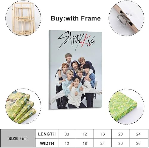 SKZ Poster Stray Kids Kopo Kopo - Décoration murale rétro et esthétique - Pour décoration de maison et de bureau - 40 x 60 cm - Sans cadre - Nail Gallerys