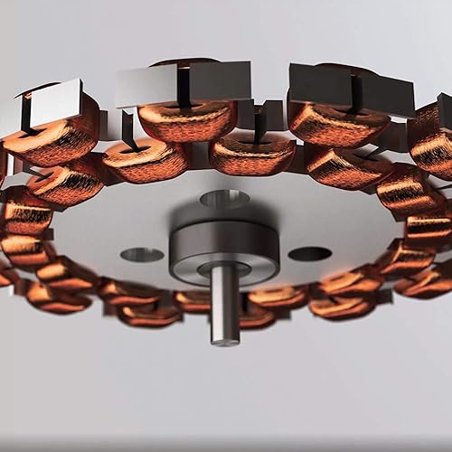 Cecotec Ventilateur de Plafond EnergySilence Aero 5200 White Design Télécommande et Minuterie, 40W, Diamètre de 132 cm, Moteur DC, Lumière LED, 6 Vitesses, Fonction Hiver, Blanc/Pales Grises - Nail Gallerys