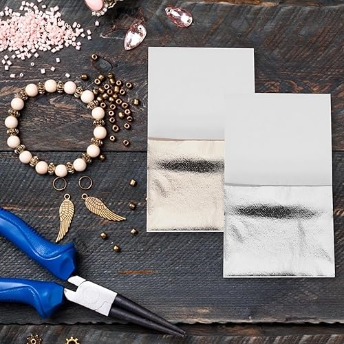 VILLCASE 300 Feuilles De Paillettes De Peinture, Feuille D'or Imitation 8x8 cm Pour DéCorations Diy, Bricolage Et Projets Artisanaux - Nail Gallerys