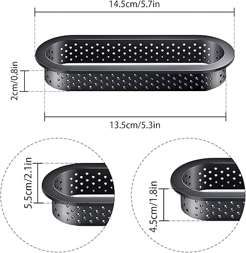 YXHZVON Moule à Gateau Perforé Cutter, 8 Pièces Moule à Gateau Perforé en Ovale, Mousse Cercle Anneau de Coupe-Pâtisserie Antiadhésif pour La Décoration de Gâteau - Nail Gallerys