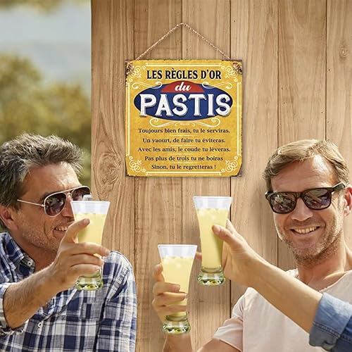 STC Plaque Metal regles du Pastis - Nail Gallerys