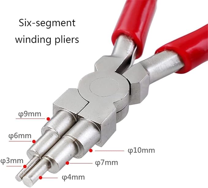 Lot de 3 Pinces à Bijoux Avec Pince à bec courbé 6 en 1 pour Fabrication de Boucles Fabrication de Fils Fabrication Bijoux - Nail Gallerys