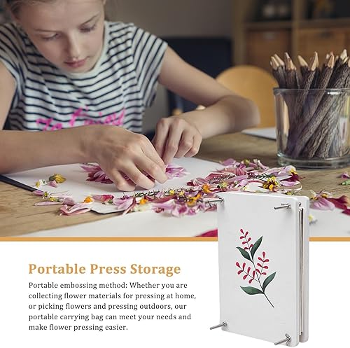 Toseky Presse Fleur | Outils pressage en Bois pour l'artisanat Fleurs séchées - Kit pressage des avec Instructions pour l', Le Bouquet et la Feuille - Nail Gallerys