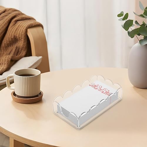 Porte-serviettes en acrylique - Plateau transparent pour serviette - Porte-serviettes en acrylique moderne pour table de cuisine, salle de bain - Nail Gallerys