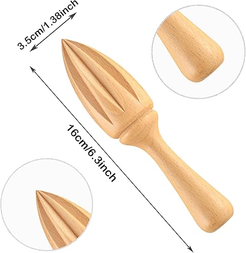 Presse-agrumes en bois pour jus de citron, jus de citron, jus d'orange, agrumes, cuisine, mariage, anniversaire et Noël - Nail Gallerys