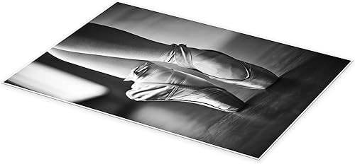 Pieds de danseuse Poster 40 x 60 cm Noir et blanc Tableaux Décoration murale - Nail Gallerys
