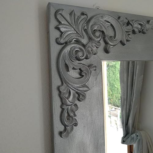 Bzocio 4 PiiCes SSRies Bois Sculptt Moulures Coin Onlay Applique Style EuroppEn Meubles DDCor la 20X20 Cm - Nail Gallerys