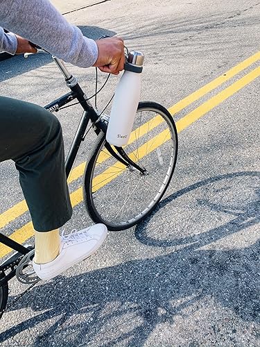 S'well Bouteille d'eau originale, Moonstone, 500ml. La bouteille isotherme garde les boissons froides et chaudes - Bouteille d'hydratation en acier inoxydable sans BPA pour les déplacements. - Nail Gallerys