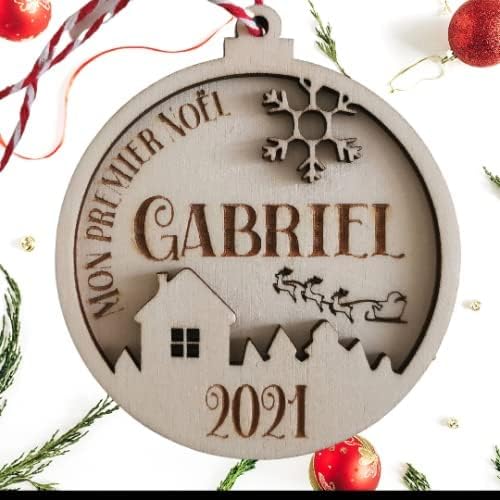 BDJIM-DESIGN Boule de noël personnalisée Mon Premier Noël - 1er Noël - décoration de noël personnalisée - Nail Gallerys