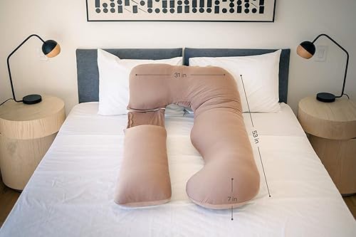 PharMeDoc Coussin de Grossesse - Coussin Allaitement en Forme de U, Coussin Maternité et Coussin Grossesse Pour Dormir & Oreiller de Grossesse - Soutien pour Le Dos, Les Hanches, Les Jambes, Le Ventre - Nail Gallerys