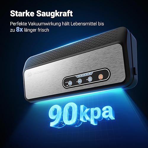 Tubes sous vide Aobosi, stockage pour aliments secs/humides, il s'agit d'une presse à pression de 90 Kpa quatre-vingts presses, de bandes de tissage et de cinq pré-sacs, tubes sous vide pour - Nail Gallerys