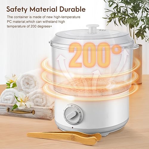 Kotsy Chauffe Serviette, Chauffe Serviette Esthetique avec Pince à Serviette 202°F en 10 Minutes, Seche Serviette Electrique Vapeur pour Spa, Salon, Rasage - Nail Gallerys