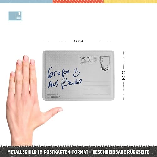 Nostalgic-Art Plaque en Metal 10 x 14 cm - VW Bulli - Let's Get Lost - Nail Gallerys