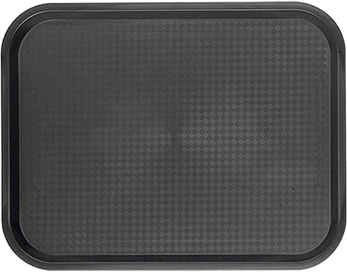 aro Lot de 6 plateaux de service rectangulaires en polypropylène Rouge 46 x 36 x 2,2 cm - Nail Gallerys