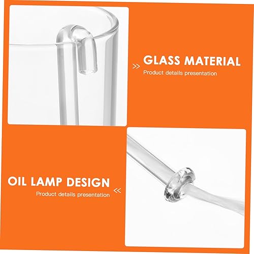 BATHVEVE 1pièce Lampe À Huile Verre Transparent Bougeoir Élégant pour Décoration De Fête Et Maison pour Mariages Et Utilisation Urgence - Nail Gallerys