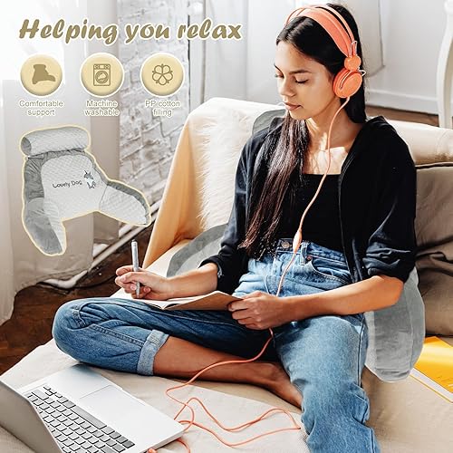 Coussin de Lecture pour Lit Adulte Oreiller de Lecture avec Accoudoirs Coussin Support Lombaire Confort et Ergonomie Portable Coussin Soutien du Dos pour Lecture Relaxante Lit Canapé Fauteuil (F) - Nail Gallerys