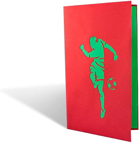 Carte anniversaire garcon spécial football. Carte 3D pop up pour souhaiter un anniversaire à un fan de foot ou pour utiliser comme carte d'invitation, peut accompagner un bon cadeau d'anniversaire. - Nail Gallerys