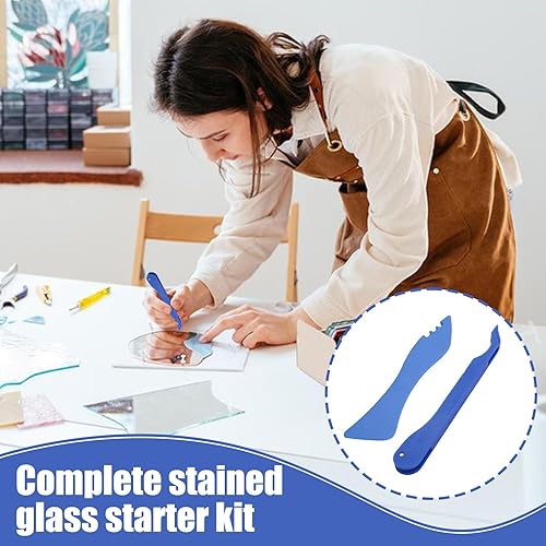 Kit de démarrage complet pour vitrail, outil manuel pour débutants et artistes, design compact et portable, application précise pour les designs complexes - Nail Gallerys