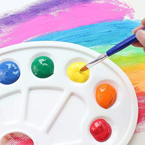 Eighosee Lot de 9 pots de peinture anti-déversement avec pinceaux et palette de peinture, tasses à peinture pour enfants - Nail Gallerys