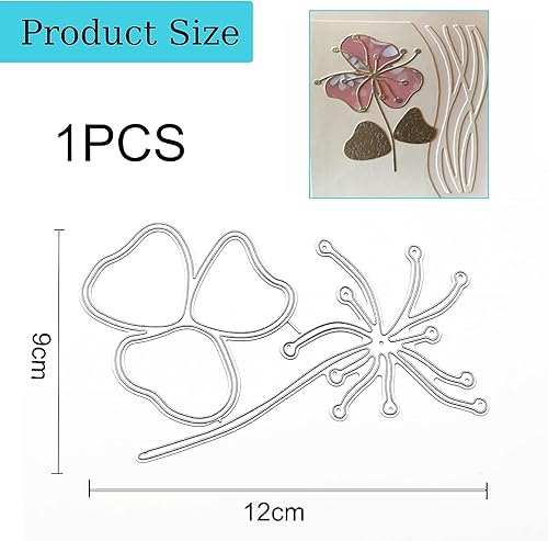 IOSPKKIO® Matrices de découpe en forme de feuille de lotus - Décoration de vacances - Matrices de découpe en métal - Pochoirs de découpe pour scrapbooking, fabrication de cartes - Pochoirs de découpe - Nail Gallerys