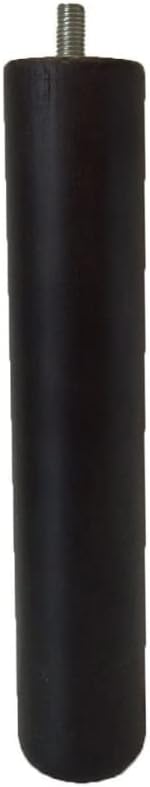 Cama express Lot de 6 Pieds en Bois pour sommier ou Base tapissée | Pieds Couleur wengé de 25 cm avec Filetage pour M-10 - Nail Gallerys