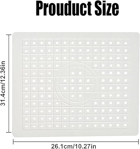 JINJUMEI Tapis Fond Evier Protege Evier Cuisine Découpable Pliable Antidérapants Sink Mat Tapis de Protection en Silicone pour Tapis évier de Cuisine en Nid d'abeille pour Fond D'évier de Cuisine - Nail Gallerys