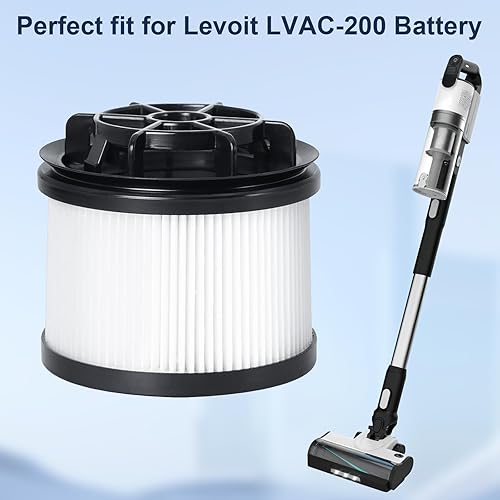 Fixbetter Filtre Hepa de rechange pour aspirateur sans fil Levoit LVAC-200, 4 filtres HEPA post-moteur, 4 filtres en mousse et 4 filtres de rechange en feutre pour Levoit LVAC 200 (LSV-V201F) - Nail Gallerys