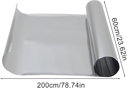 Film de fenêtre bloquant la chaleur, film miroir électrostatique, teinté non adhésif, protection de l'intimité pour protection solaire, contrôle UV, maison, bureau, porte, fenêtre, utilisation de 60 x - Nail Gallerys