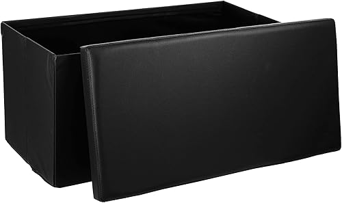 Atmosphera - Pouf Pliant Double Noir - Nail Gallerys