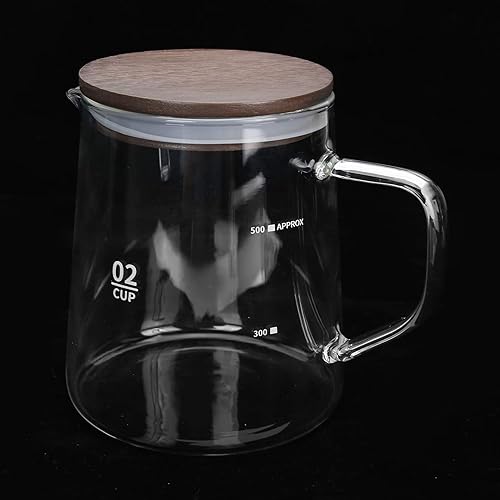 Serveur à café, café en Verre, Bouilloire à café, Carafe, Cafetière avec Couvercle, Poignée d'isolation Thermique en Verre Résistant à la Chaleur, Bouilloire pour thé, Jus de - Nail Gallerys