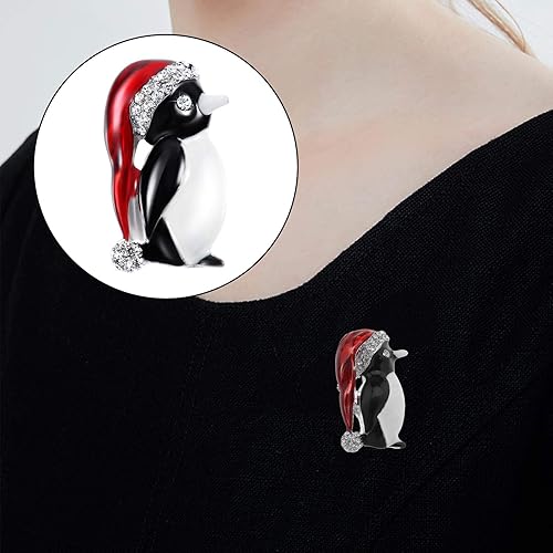 OTOTEC Lot de 4 broches de Noël pour fête de Noël, chaussures, clochette, bonhomme de neige, pingouin, fête pour loisirs créatifs, sacs à dos, vestes, chapeaux - Nail Gallerys