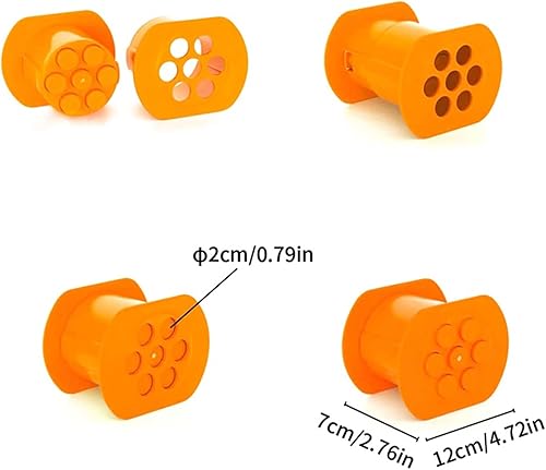 UV STYLISH Fabricant de saucisses manuel à 7 trous, écraseur à bande de viande fait maison, kit de remplissage de viande pour saucisse (orange) - Nail Gallerys