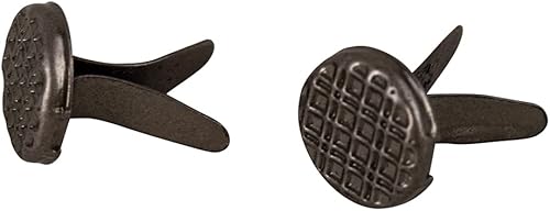 Rayher Attaches parisiennes Clou bricolage 8 mm ø, bte 50 pces métal, 7836042, Marron - Nail Gallerys