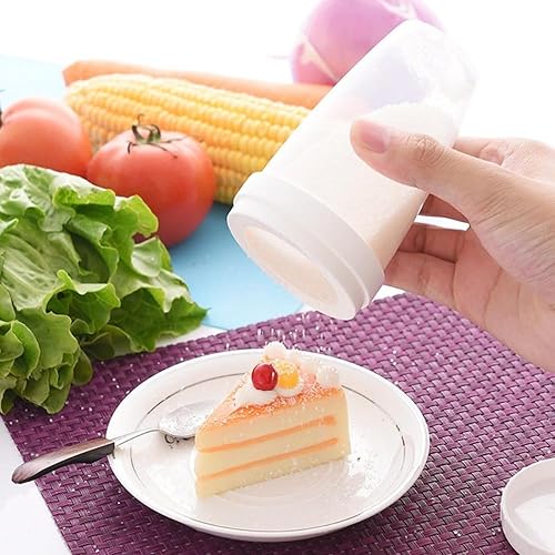 Shaker à sucre en poudre, plumeau de shaker de farine - Tamis à farine - Shaker à sucre en poudre avec couvercle, boîtes de poudre de shaker à mailles fines pour bicarbonate de soude, cacao, maic - Nail Gallerys
