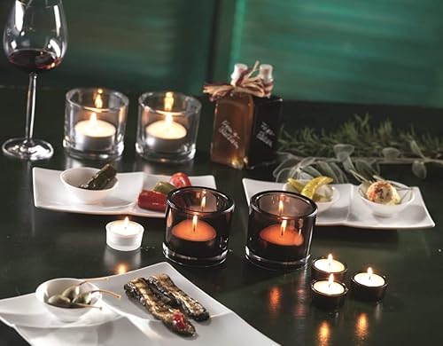 24 Maxi Tea Lights in Aluminium Container White, Jumbo Tea Lights / Candles, Scent Free, Catering Quality, (2 x Packs of 12 Maxi Tea Lights) by Kerzenparadies Jess - Nail Gallerys