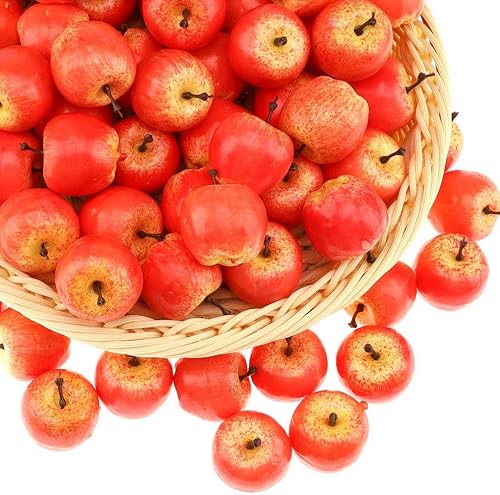 Gresorth 30pcs Artificiel Lifelike Mini Pomme Décor Faux Fruits Maison Fête Festival Décoration - Nail Gallerys