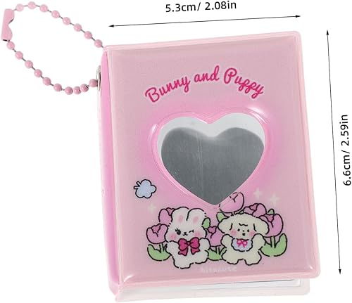 Ciieeo Album Photo Mini Classeur Avec Porte-cartes Photo Creux En Forme De Cœur Porte-clés Pour Fans - Nail Gallerys