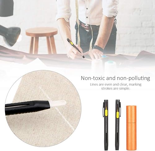 Ensemble de cartouches de craie, marqueur de tissu sur mesure outil de crayon disparaissant crayon de craie de tailleur craie à coudre multifonctionnelle pour vêtement vêtement - Nail Gallerys