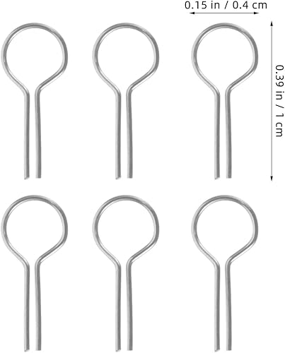 Tofficu 100 Pièces Outils de cuisson de poterie lumière de l'image moules porte-clés plaque de plâtre cintres photo aiguille de four à bijoux en céramique outil de cuisson d'argile Métal - Nail Gallerys