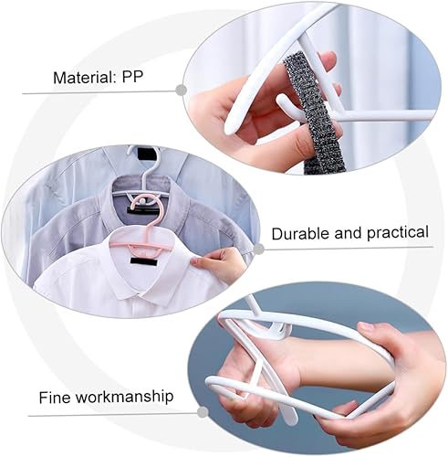 Lot de 10 Cintres Blancs sans Cintres pour Une Garde-Robe Bien Rangée sans Traces sur Les Vêtements - Nail Gallerys