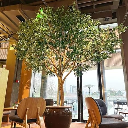 Grand olivier artificiel d'intérieur et d'extérieur - Faux olivier réaliste avec tronc en bois naturel, feuilles et fruits réalistes, parfait for la maison, le bureau, la décoration intérieure, aucun - Nail Gallerys