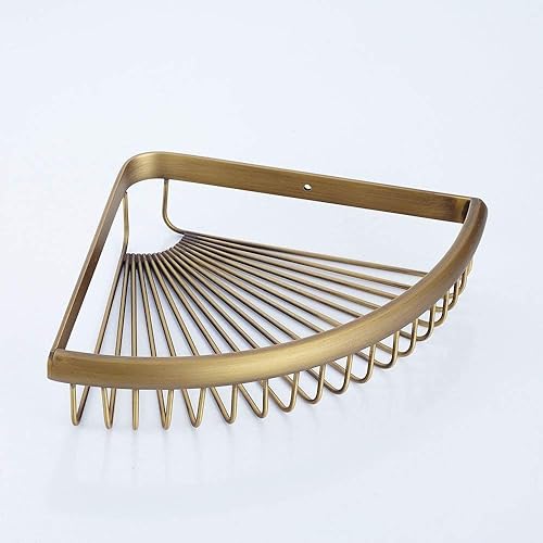 Beelee BA8401A Panier de douche à fixation murale en laiton massif pour salle de bain - Nail Gallerys