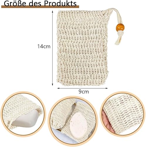 HSYTEK Lot de 4 sacs à savon pour savon solide, produit naturel, sacs à savon pour mousser, transporter et ranger d'autres objets - Nail Gallerys