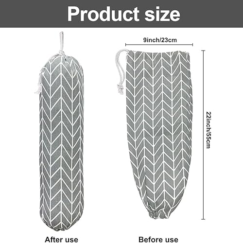 COYUN Porte Sac en Plastique, Support à Sacs en Plastique Suspendu, Organisateur de Grands Sacs à provisions, Distributeur de Rangement Sacs en Plastique lavables, pour Sacs d'épicerie - Nail Gallerys