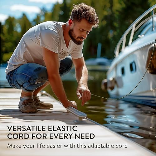 PRETEX Corde Elastique 5mm Vert - Tendeur Élastique 20m pour Attache Bache - Sangle Fil Cordelette Sandow pour Bâche Piscine Tendeur Cable Velo Porte Bagage Remorque Camping - Nail Gallerys