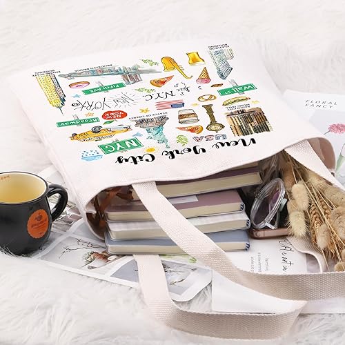 PYOUL Sac Fourre-tout New York City - Cadeau pour Amoureux de New York - Sac à Main Souvenir de Vacances - Nail Gallerys