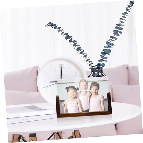 VILLFUL Présentoir Photo En Bois Acrylique En Forme De U Pour 6 Photos Facile À Nettoyer Et À Remplacer Contenu - Nail Gallerys